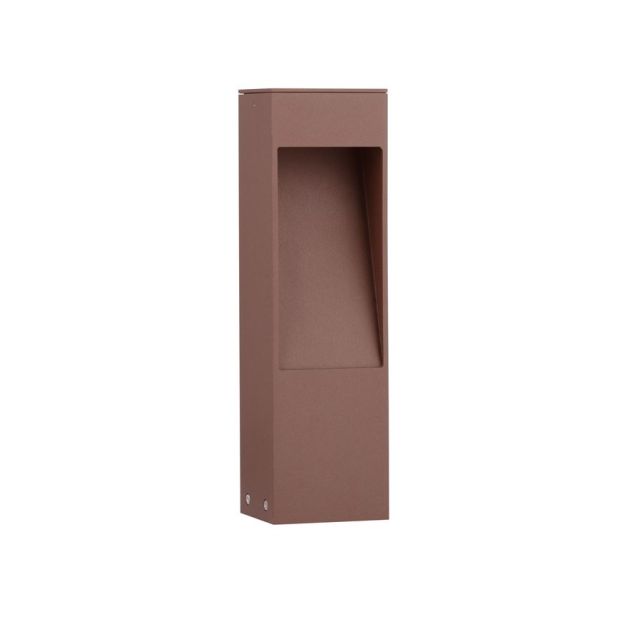 Nova Luce Maddi - gartenpfosten - 8,5 x 30 x 7,5 cm - 7W LED inkl. - IP65 - Sand Corten