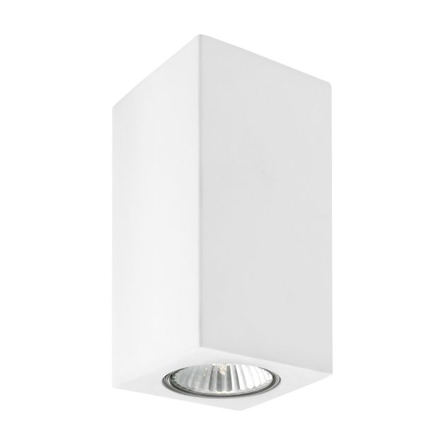 Nova Luce Nevio - Deckenleuchte - 7 x 7 x 17 cm - weißer Gips