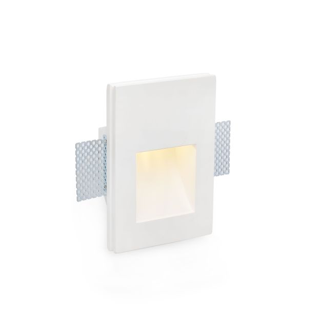 Faro Plas - Einbaustrahler - 145 x 100 mm, 155 x 110 mm Einbaumaß - inkl. 1W LED - mattweiß