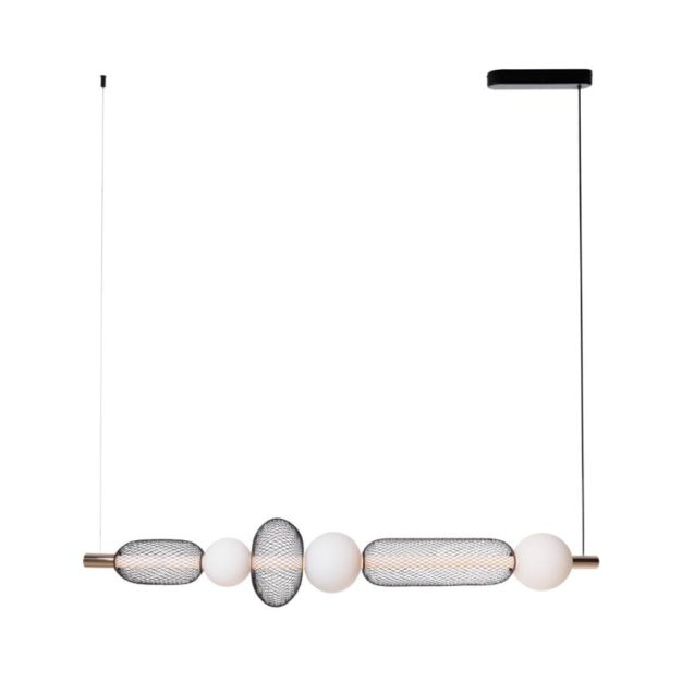 Maxlight Bora - Pendelleuchte - 130 x 133 cm - 29W LED inkl - schwarz und gold
