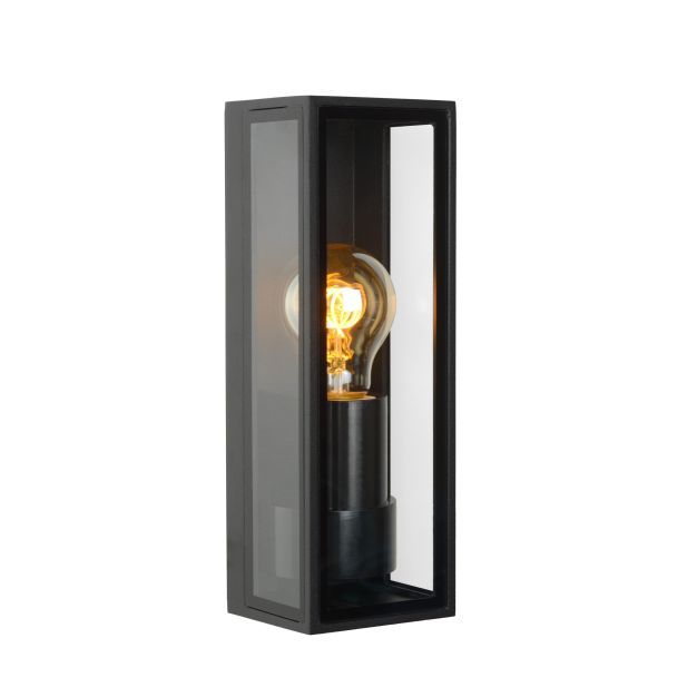 Lucide Dukan - Außenwandleuchte - 8,6 x 9 x 25,8 cm - IP65 - schwarz