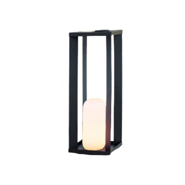 New Garden Siroco 50 - tragbare Steh- und Tischleuchte - 18 x 18 x 50 cm - 2W dimmbare LED inkl. - IP54 - schwarz