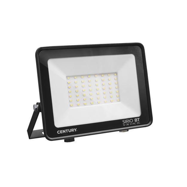 Century Italia Sirio Bassa Tensione - Niederspannungsstrahler 12-36V DC - 20 x 3,3 x 16,5 cm - 50W LED inkl. - IP65 - schwarz