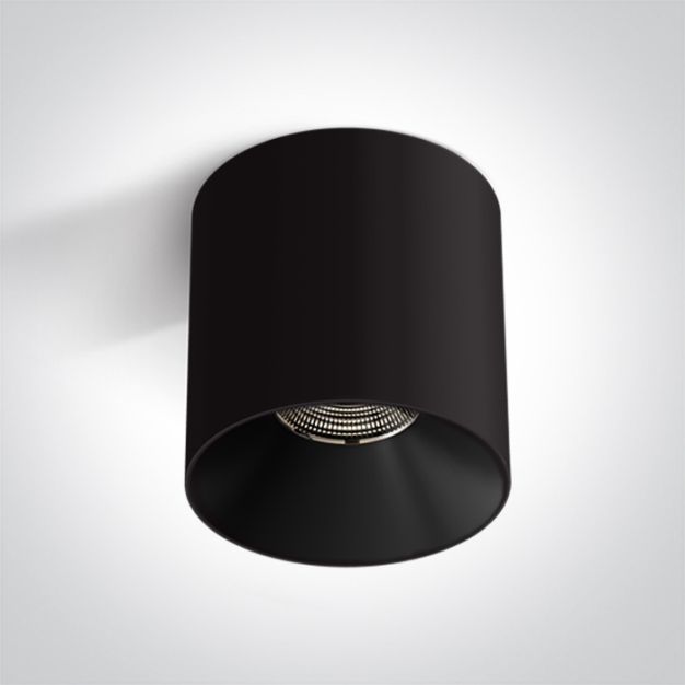 ONE Light Wall & Ceiling LED - Aufbaustrahler 1L - Ø 12 x 12 cm - 25W LED inkl. - schwarz