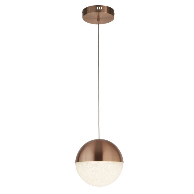 Searchlight Marbles - Hängeleuchte - Ø 25 x 150 cm - 22W dimmbare LED inkl. - Kupfer