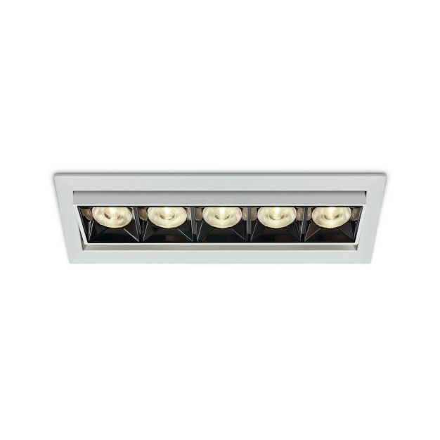 ONE Light Mirror Adjustable Boxes - Einbaustrahler - 220 x 68 mm, 212 x 55 mm Einbaumaß - inkl. 20W LED - weiß