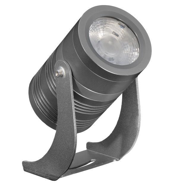 Century Italia Blaze - Bodenspot - 12,4 x 8 x 14,7 cm - 14W LED inkl - IP67 - grau - warmweiße Lichtfarbe