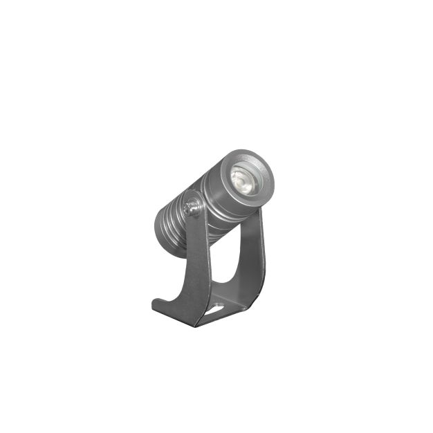 Century Italia Blaze - Bodenstrahler - 7,3 x 2,7 x 8,7 cm - 3W LED inkl - IP67 - grau - warmweiße Lichtfarbe