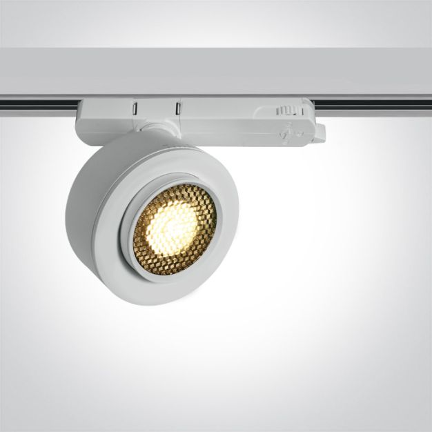 ONE Light COB Zoomable Range - Stromschienenstrahler - Ø 8 x 4,5 cm - 15W LED inkl. - weiß