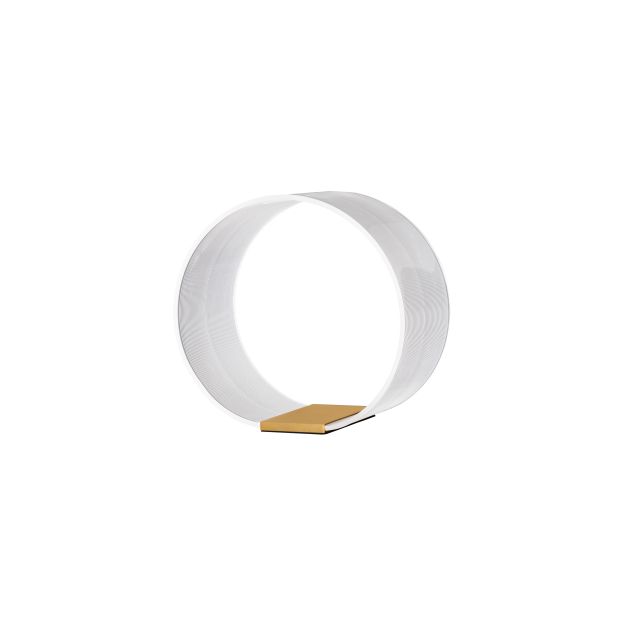 Nova Luce Valentin - Tischleuchte mit Schnurschalter - Ø 28 x 27,6 cm - 14W dimmbar LED inkl. - messing gold