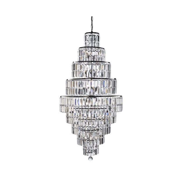 Searchlight Empire - Kronleuchter - Ø 60 x 180 cm - Chrom