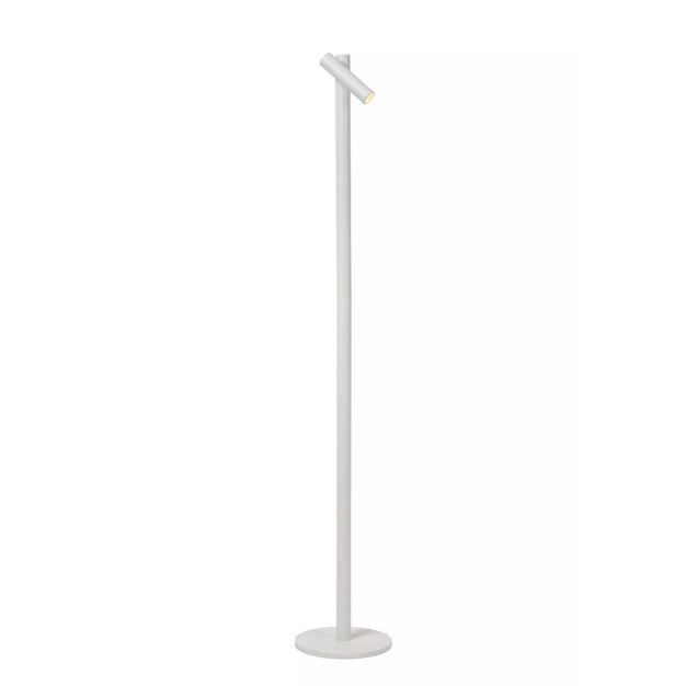 Lucide Antrim - Wiederaufladbare Leselampe - 3 x 20 x 120 cm - 2.2W dimmbare LED inkl - IP54 - Mit kabelloser Ladestation - weiß
