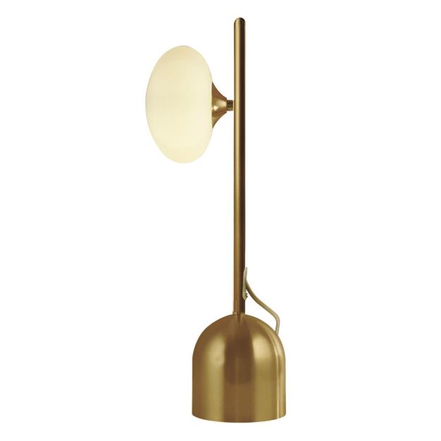 Searchlight Pebble - Tischleuchte - 18,5 x 12 x 50 cm - Gold und Opal
