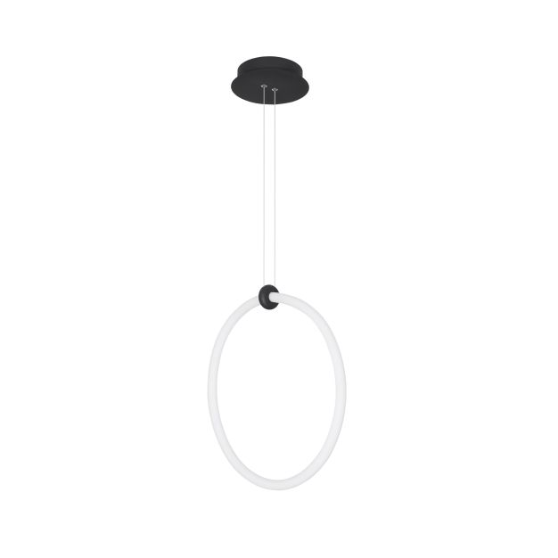 Nova Luce Girdino - Pendelleuchte - 38 x 19 x 120 cm - 21W LED inkl. - Sand schwarz