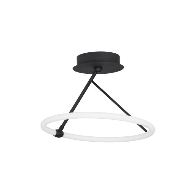 Nova Luce Janus - Pendelleuchte - Ø 38 x 37 cm - 21W LED inkl. - sand schwarz