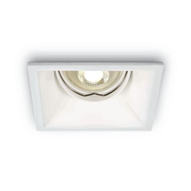 ONE Light Dark Light Square Spots - Einbaustrahler - 90 x 90 mm, 80 x 80 mm Einbaumaß - weiß