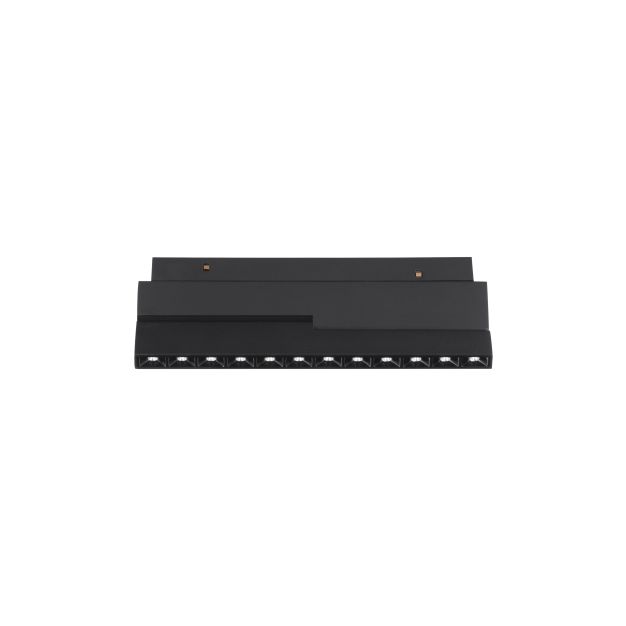 Nova Luce Ultra Slim - Stromschienenleuchte - 19,5 x 8,1 cm - 10W LED inkl. - schwenkbar - weiße Lichtfarbe - schwarz