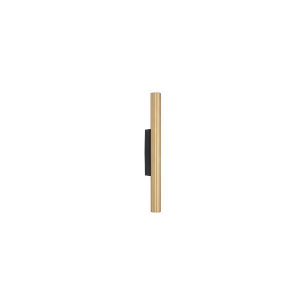 Nova Luce Paron - wandleuchte - 2,5 x 30 x 7 cm - 11W LED inkl. - Sand schwarz und gold