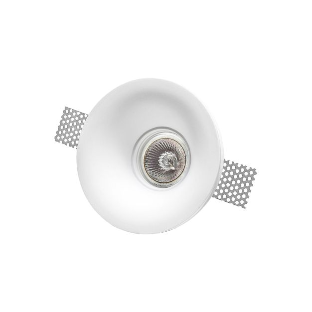 Nova Luce Cosimo - Einbaustrahler - Ø 120 mm, Ø 125 mm Einbaugröße - weißer Gips
