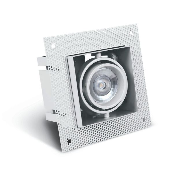 ONE Light Trimless Box - Einbaustrahler - 89 x 89 mm, 97,5 x 97,5 mm Einbaumaß - weiß