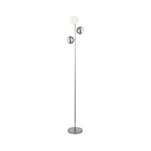Searchlight Marbles - Stehleuchte - Ø 25 x 152 cm - 5W LED inkl - Chrom