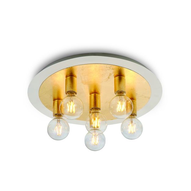 ONE Light Retro - Deckenleuchte - Ø 48 x 9,4 cm - Messing