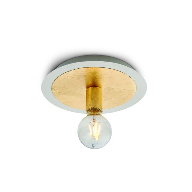ONE Light Retro - Aufbaustrahler - Ø 25 x 9,4 cm - Messing