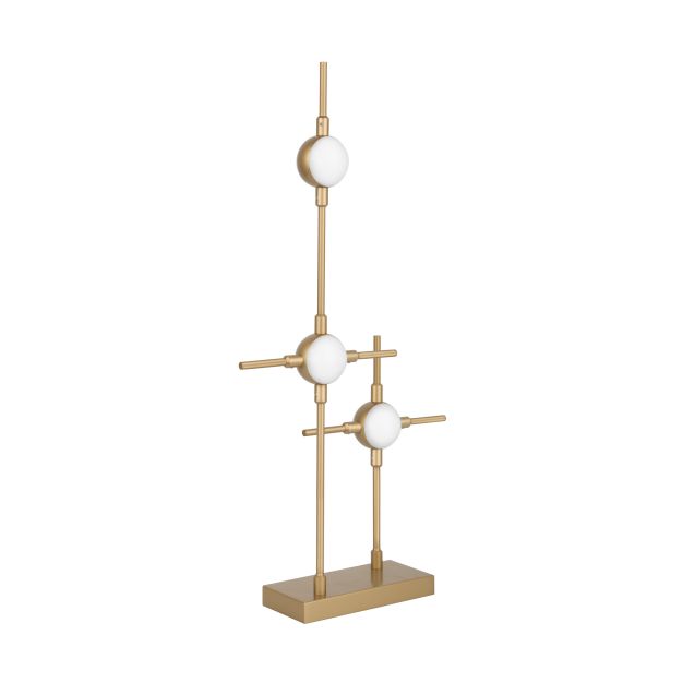 Nova Luce Atomo - Tischleuchte - 28 x 9 x 52 cm - 3 x 2,4W LED inkl. - gold
