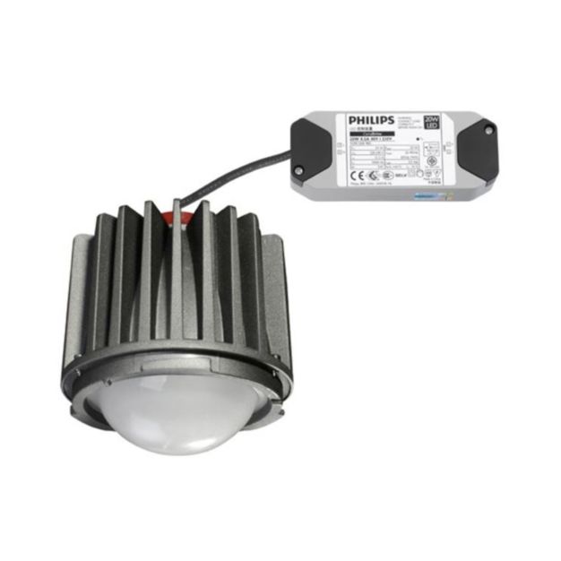 Nova Luce Siri - LED Modul inklusive LED Treiber - Ø 9 x 9,2 cm - 20W nicht dimmbar - 3000K - silber