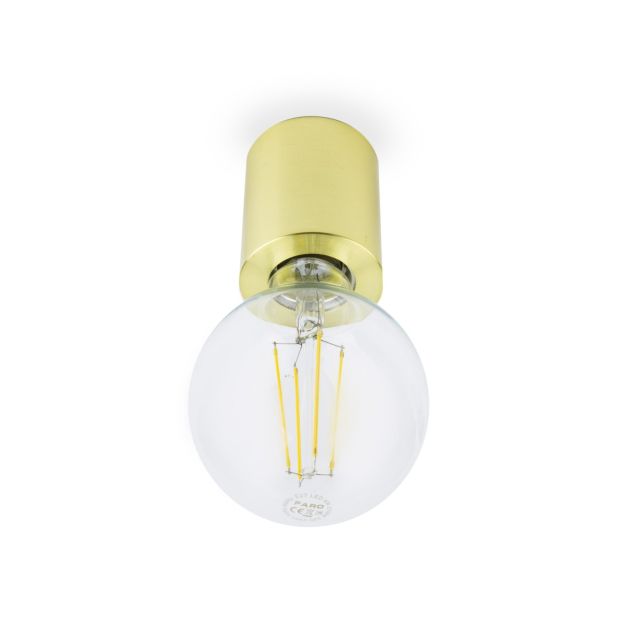 Faro Ten - Decken-/Wandleuchte - Ø 6 x 7 cm - helles satiniertes Gold