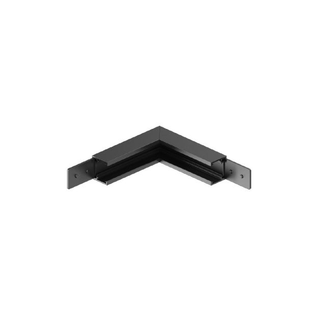 VK Lighting Eiva - magnetisches Schienensystem - Vertikales Aufbauwinkelprofil - 10 x 10 x 2,66 cm - DALI dimmbar - schwarz