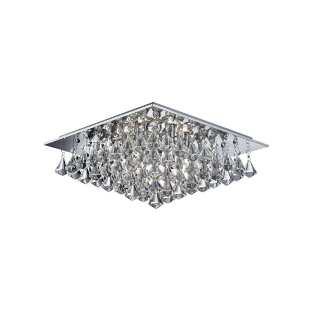 Searchlight Hanna - Deckenleuchte - 44 x 44 x 17 cm - Chrom