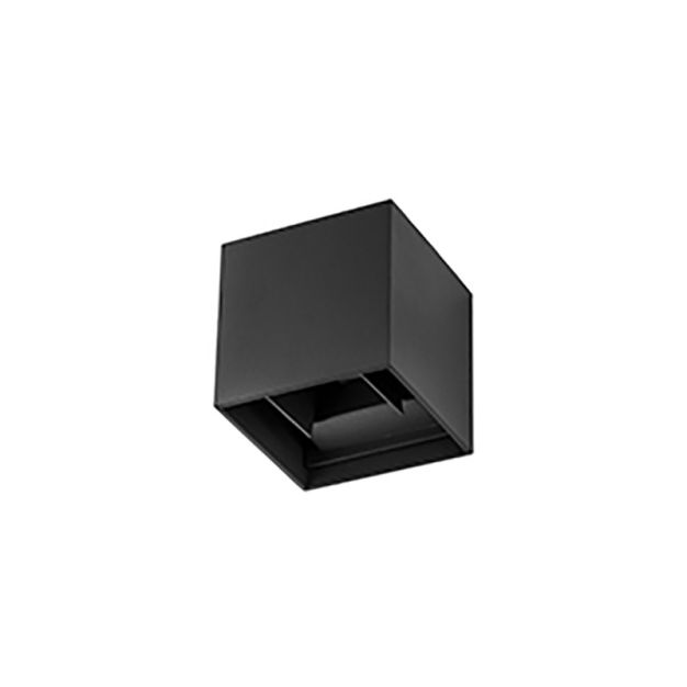 Nova Luce Como - Außenwandleuchte - 11,2 x 11,2 x 11,2 cm - 2 x 3W LED inkl. - IP54 - schwarz