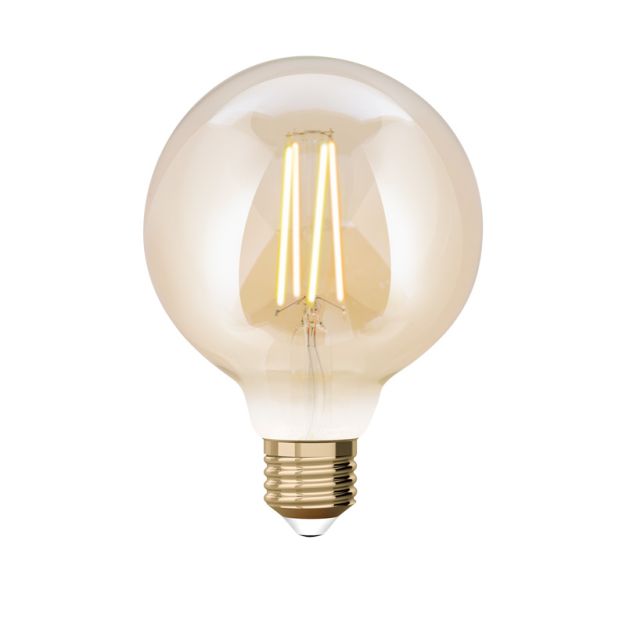 Lutec Smart LED-Lampe - Lutec Connect - Ø 9,5 x 14 cm - E27 - 7,5W - Dimmfunktion über App - 2200 bis 5500K - bernsteinfarben