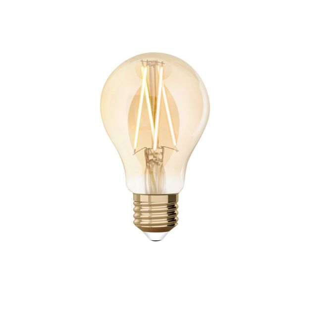 Lutec Smart LED-Lampe - Lutec Connect - Ø 6 x 10,8 cm - E27 - 7,5W - Dimmfunktion über App - 2200 bis 5500K - bernsteinfarben