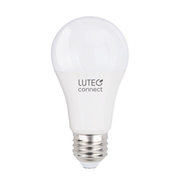 Lutec Smart LED-Lampe - Lutec Connect - Ø 6 x 11,8 cm - E27 - 9,2W - Dimmfunktion und einstellbare Lichtfarbe per App - RGB+W