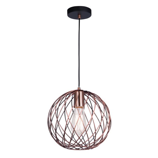 Nova Luce Eriberto - Hängeleuchte - Ø 25 x 150 cm - Rost Kupfer