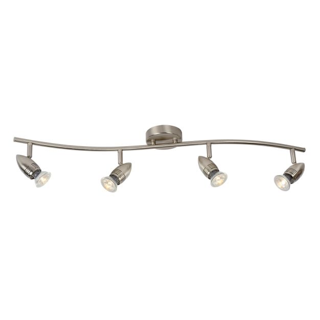 Lucide Caro 4 - Aufbaustrahler - 78 x 9 x 13 cm - 4 x 5W LED inkl. - Chrom satiniert