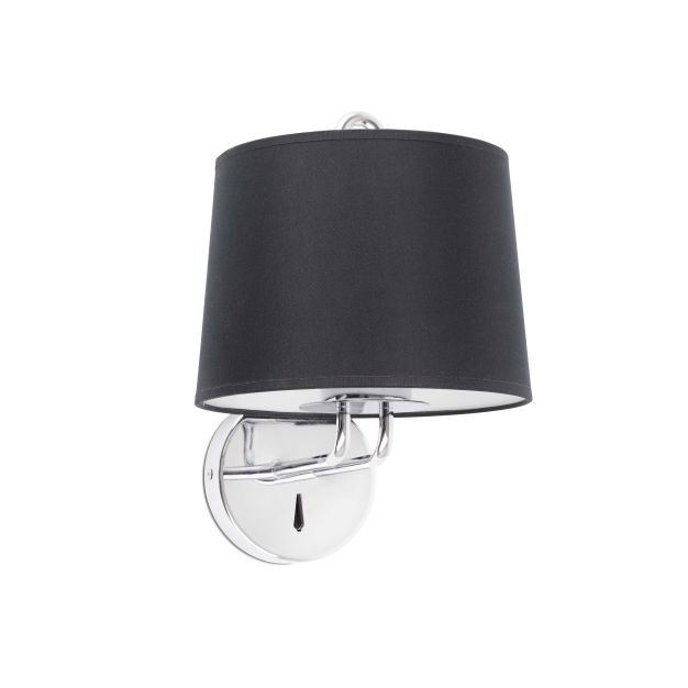 Faro Montreal - Wandleuchte - 21,5 x 19 x 32 cm - schwarz und chrom