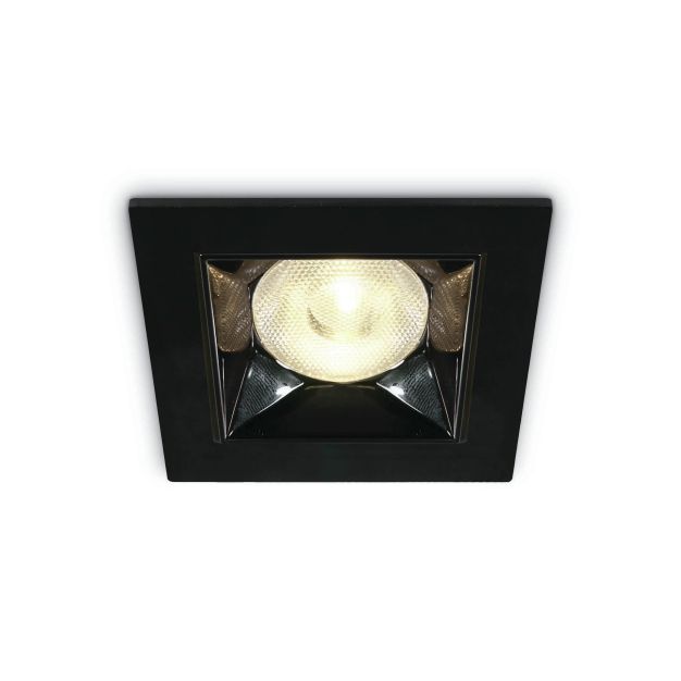 ONE Light Mirror Square Boxes - Einbaustrahler - 54 x 54 mm, 50 x 45 mm Einbaumaß - inkl. 6W LED - schwarz