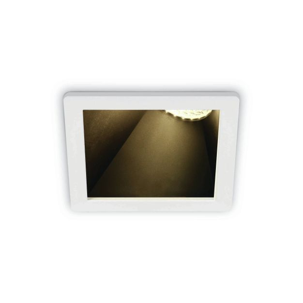 ONE Light Asymmetric Chill Out - Einbaustrahler - 84 x 84 mm, 76 x 76 mm Einbaumaß - weiß und schwarz