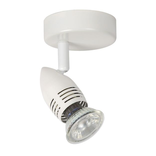 Lucide Caro 1 - Aufbaustrahler - 9 x 13 x 9 cm - 5W LED inkl. - weiß