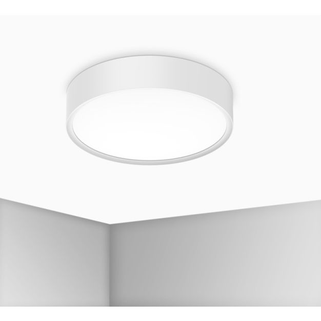 Century Italia Blanca Luxe - Deckenleuchte - Ø 40 x 7 cm - 24W LED inkl. - weiß