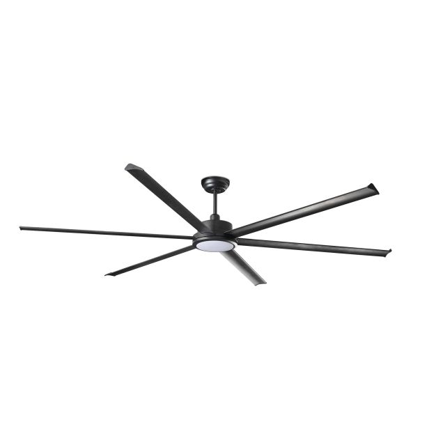 Faro Rotterdam 25 XXL – deckenventilator mit licht und fernbedienung – Ø 250 cm – 32W LED inkl. – matt schwarz