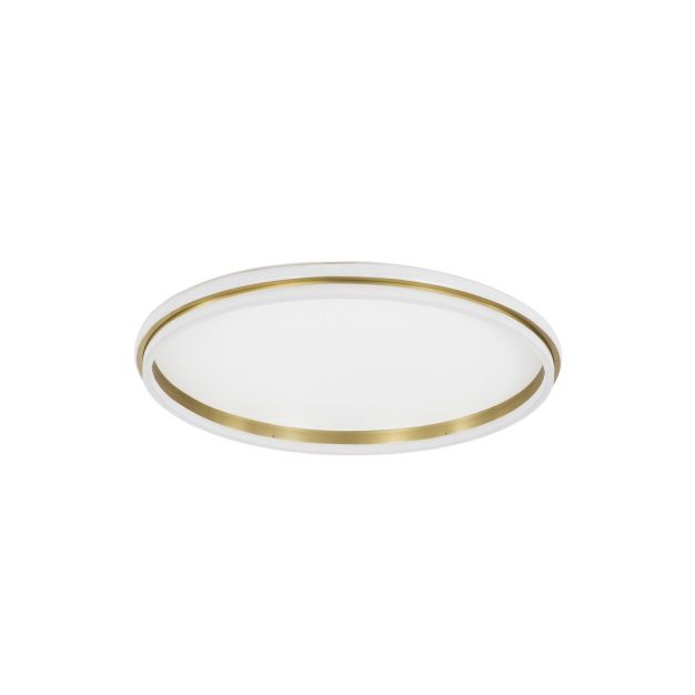 Nova Luce Willow - deckenleuchte - Ø 60 x 6 cm - 52W LED inkl. - gold