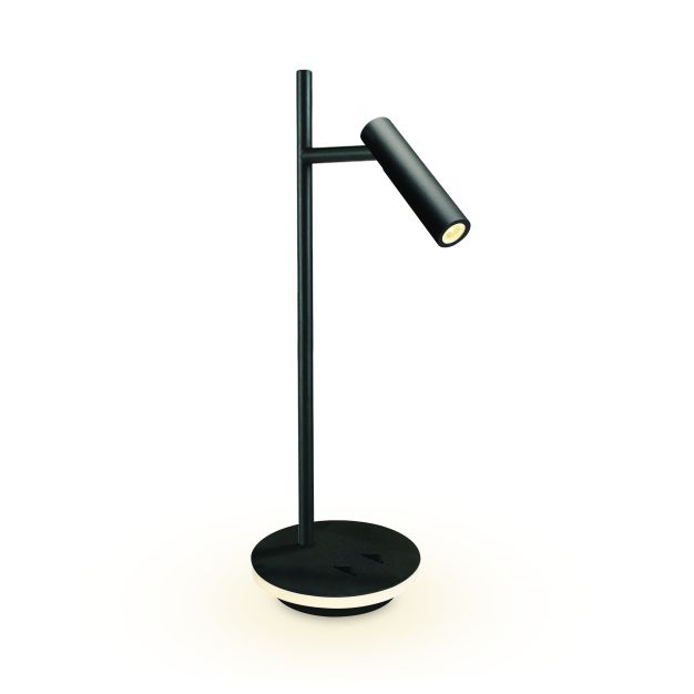 ONE Light - Schreibtischlampe - Ø 15 x 45,5 cm - 3W + 6W LED inkl. - schwarz