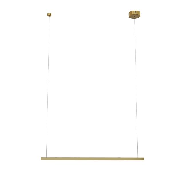 Maxlight Trio - Pendelleuchte - 100 x 3,6 x 150 ccm - 12W dimmbare LED inkl - gebürstetes Gold