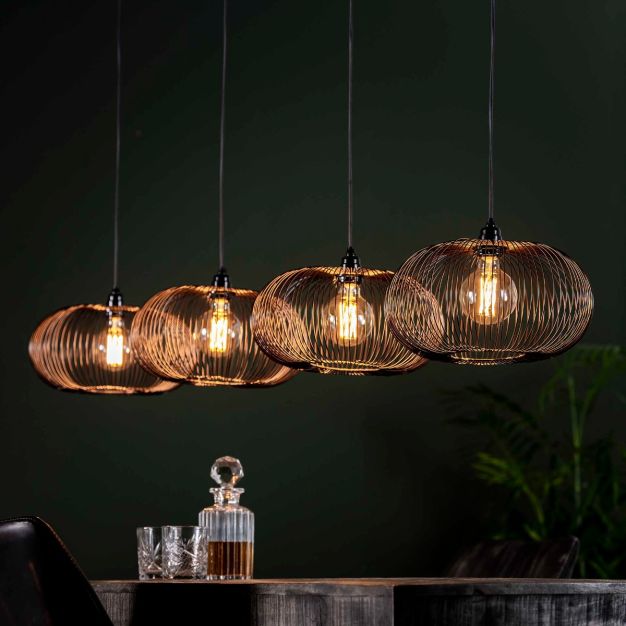 Vico Disk Wire - Pendelleuchte - 170 x 35 x 150 cm - Schwarz Nickel