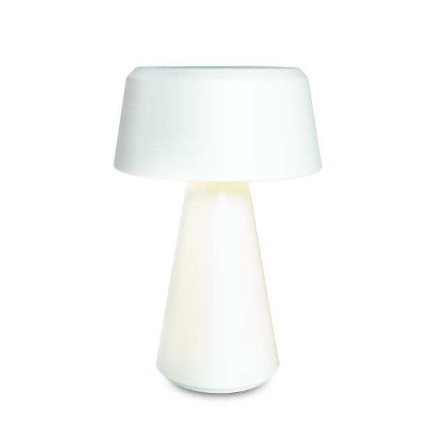 ONE Light Portable Trendy Light - wiederaufladbare Tischleuchte - Ø 15 x 22 cm - 3W dimmbare LED inkl - IP65 - weiß