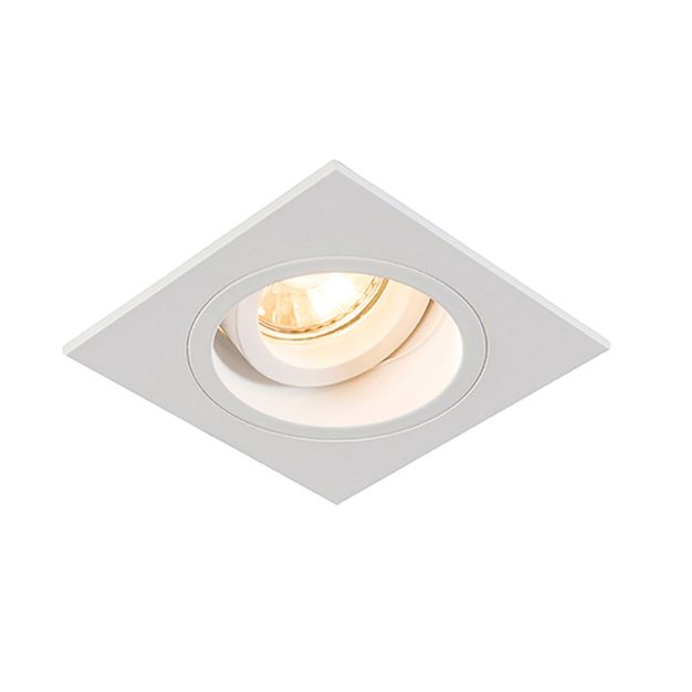 Zuma Line Chuck DL square - Einbaustrahler - 92 x 92 mm, Ø 80 mm Einbaumaß - weiß